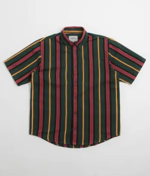 Carhartt Jarrell Short Sleeve Shirt - Jarrell Stripe / Conifer / Black