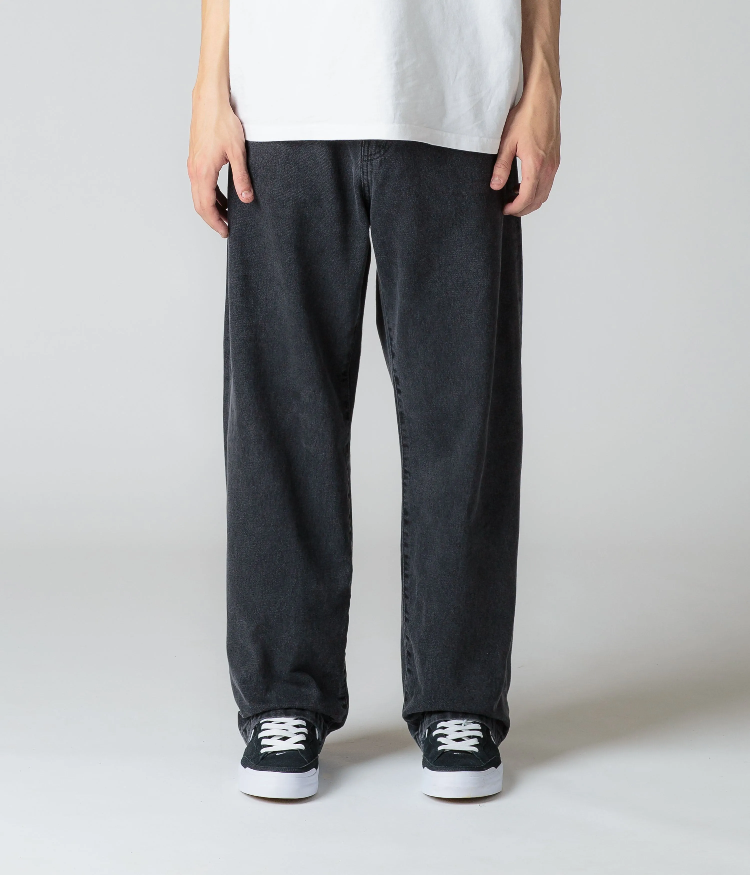 Carhartt Landon Pants - Black Heavy Stone Washed