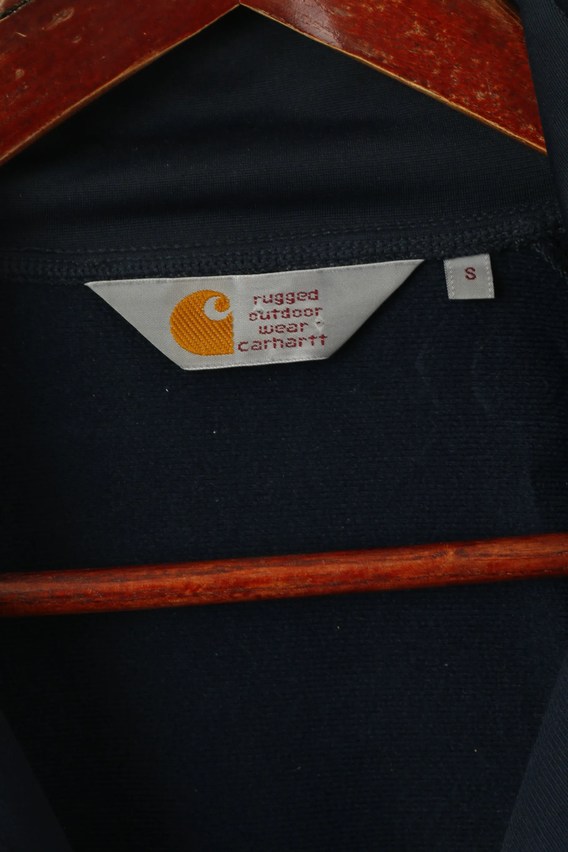 Carhartt Men S Sweatshirt Navy Full Zip Sportswear Rugged Outdoor Track Top