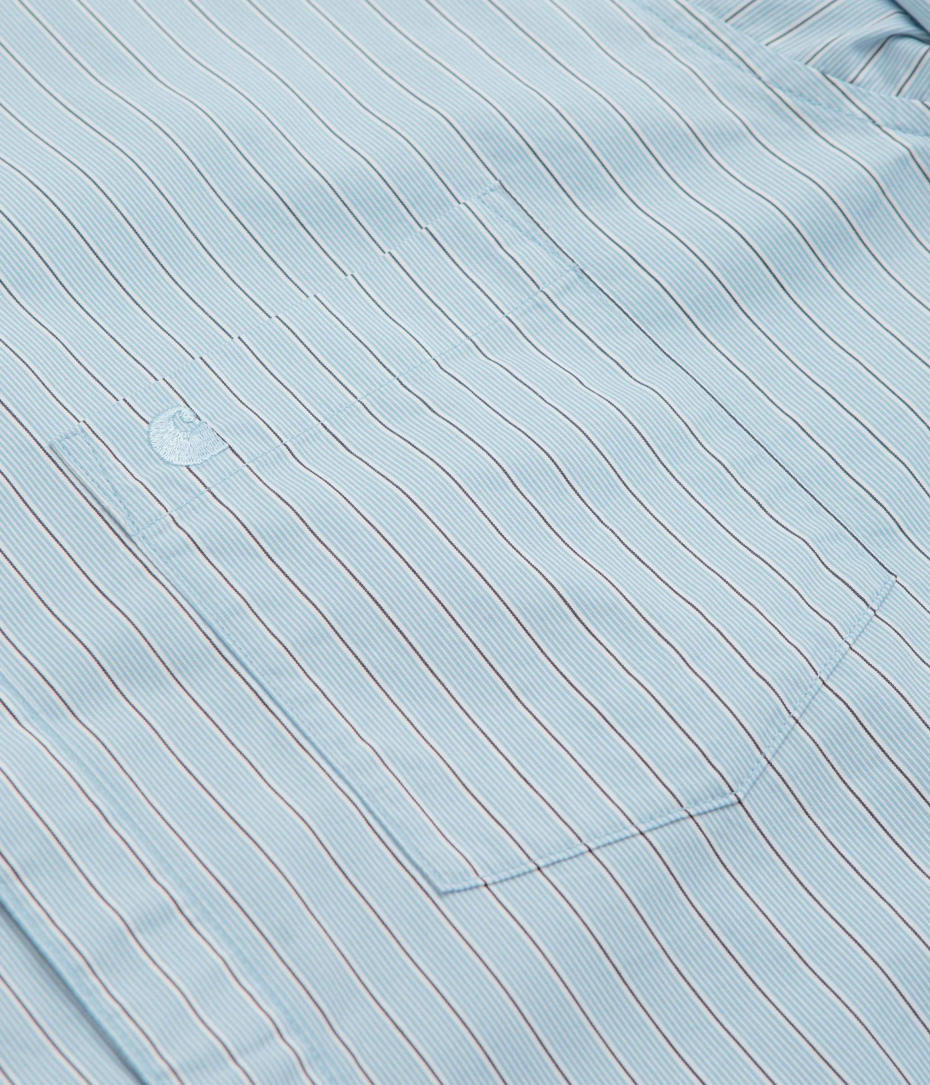 Carhartt Notus Shirt - Bova Stripe / Bluebird