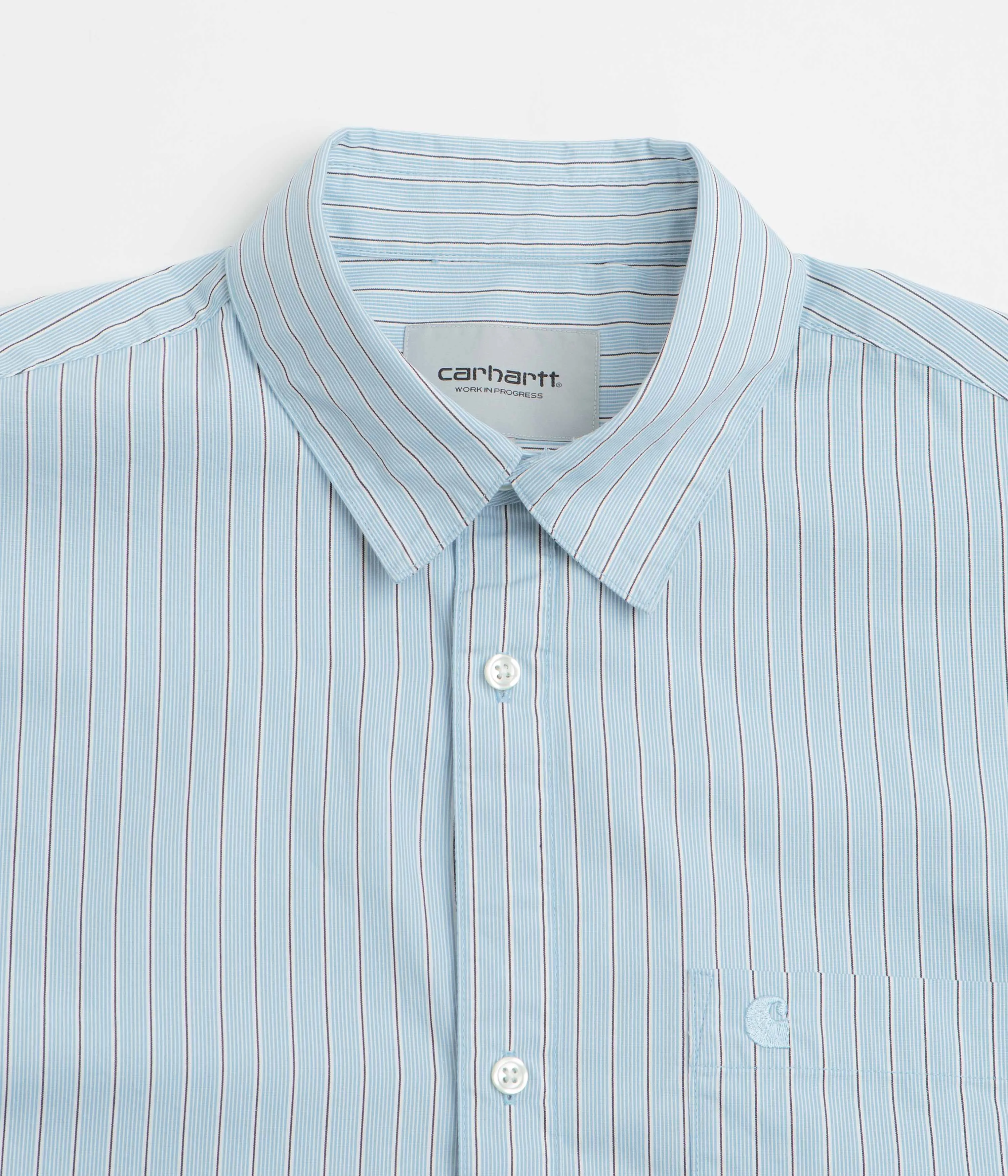 Carhartt Notus Shirt - Bova Stripe / Bluebird