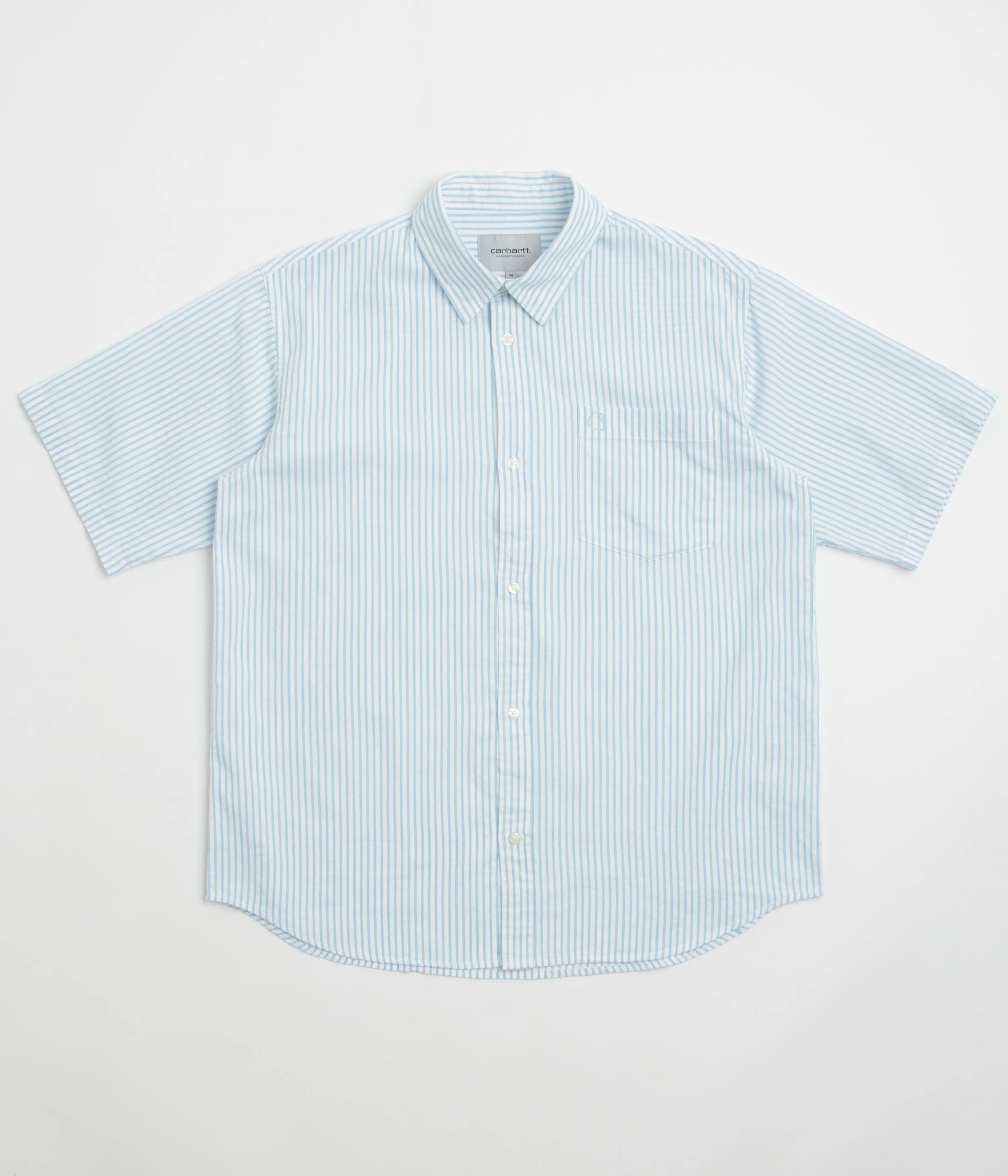 Carhartt Phelps Short Sleeve Shirt - Phelps Stripe / Bluebird