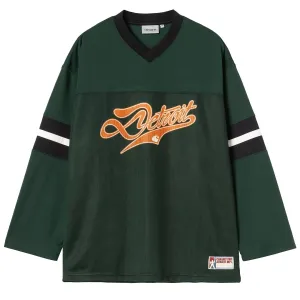 Carhartt WIP L/S Detroit Mesh T-Shirt Conifer / Black / Wax