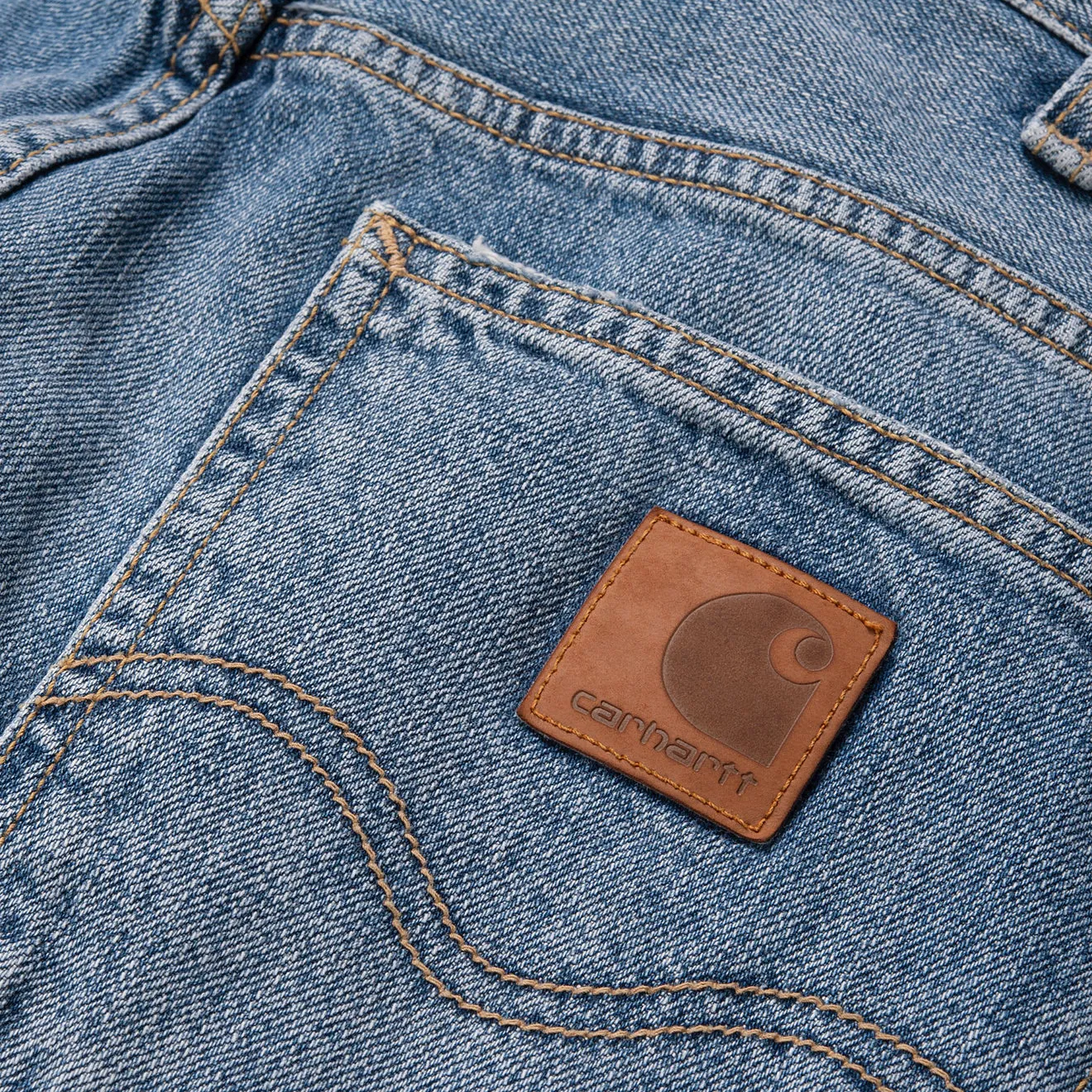 Carhartt WIP Marlow Pant Blue Worn Bleached Regular Leg