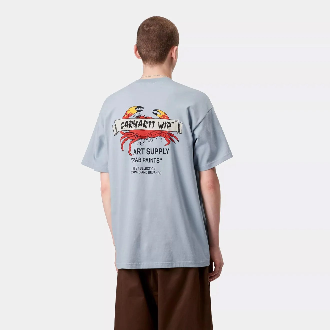 Carhartt WIP S/S Crab Paint T-Shirt Frosted Blue