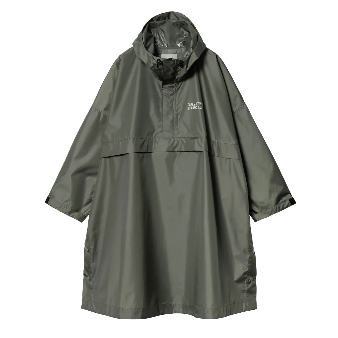 Carhartt WIP Tour Packable Rain Poncho Smoke Green / Reflective