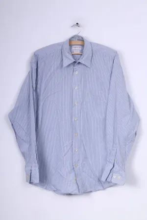 CARLETTI Moda Uomo Mens 39 Casual Shirt Check Long Sleeve