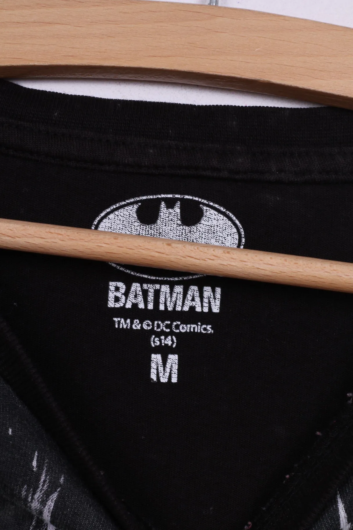 Cedar Wood State Batman The Night Is Mine Mens M T-Shirt Graphic Cotton Black Summer Top