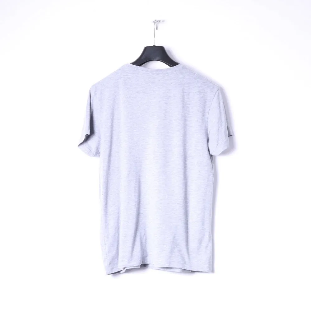 Cedar Wood State Mens L (M) T_Shirt Grey Cotton Graphic NASA Slim Fit Top