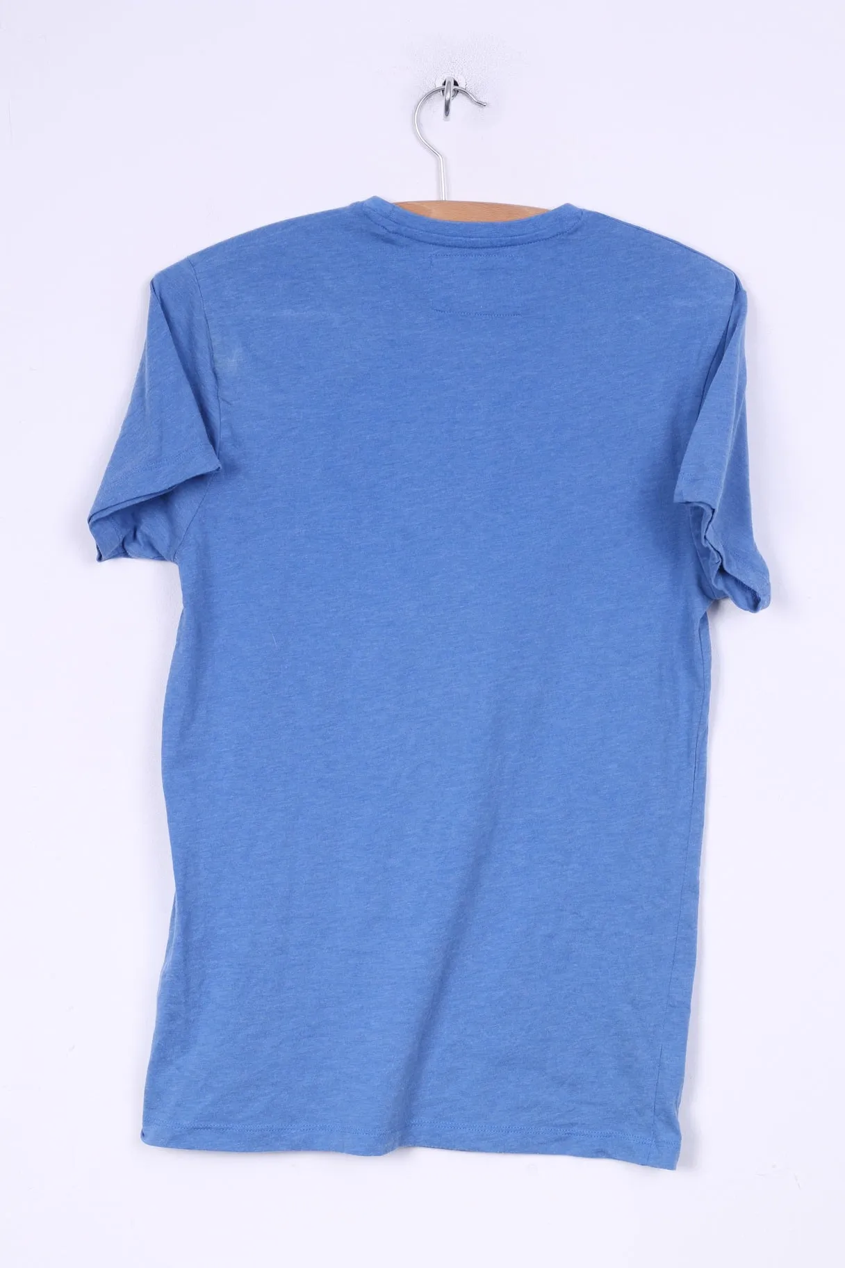 Cedar Wood State Pac-Man Mens S Grapic Shirt Blue Crew Neck Cotton