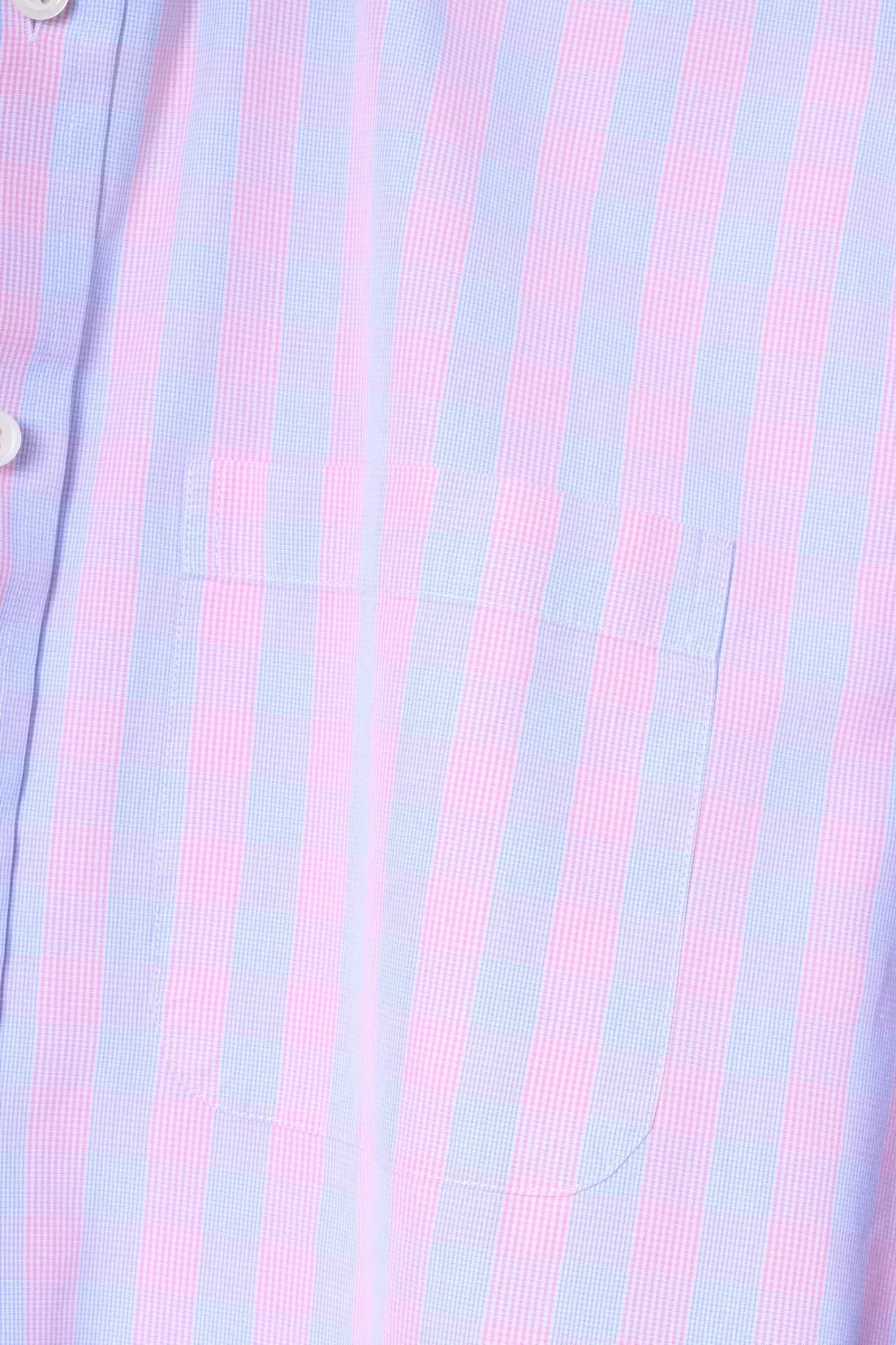 Charles Tyrwhitt Mens 16 41 L Casual Shirt Pink Blue Check Cotton Long Sleeve