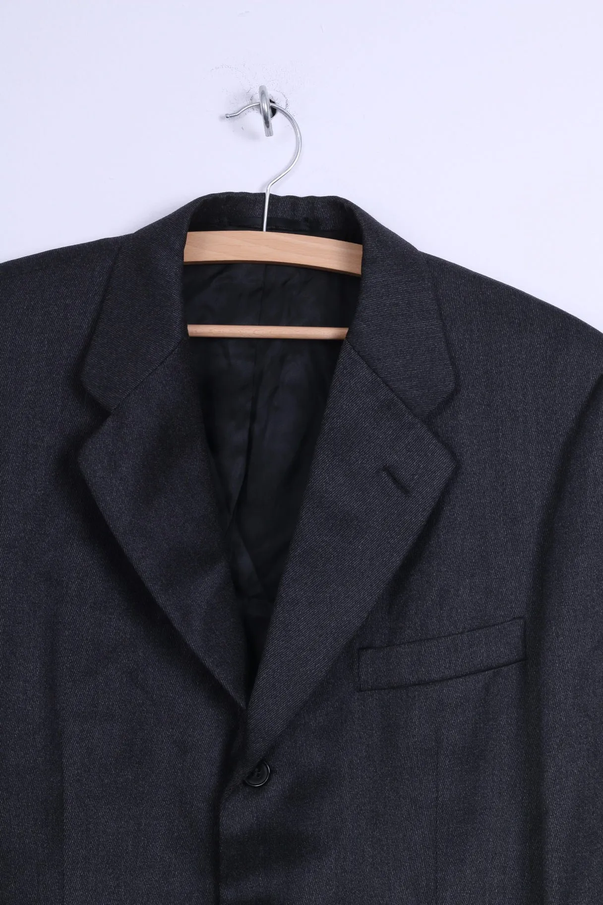 Chester Barrie For Rackhams Mens M Blazer Charcoal Single Breasted Jacket