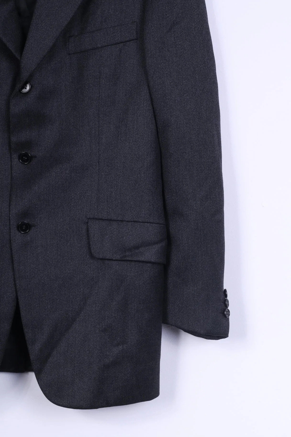 Chester Barrie For Rackhams Mens M Blazer Charcoal Single Breasted Jacket