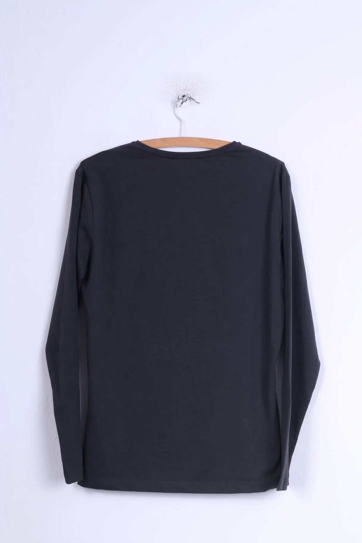 Cipo & Baxx Mens L Long Sleeved Shirt Cotton Grey Graphic Embroidered Guy