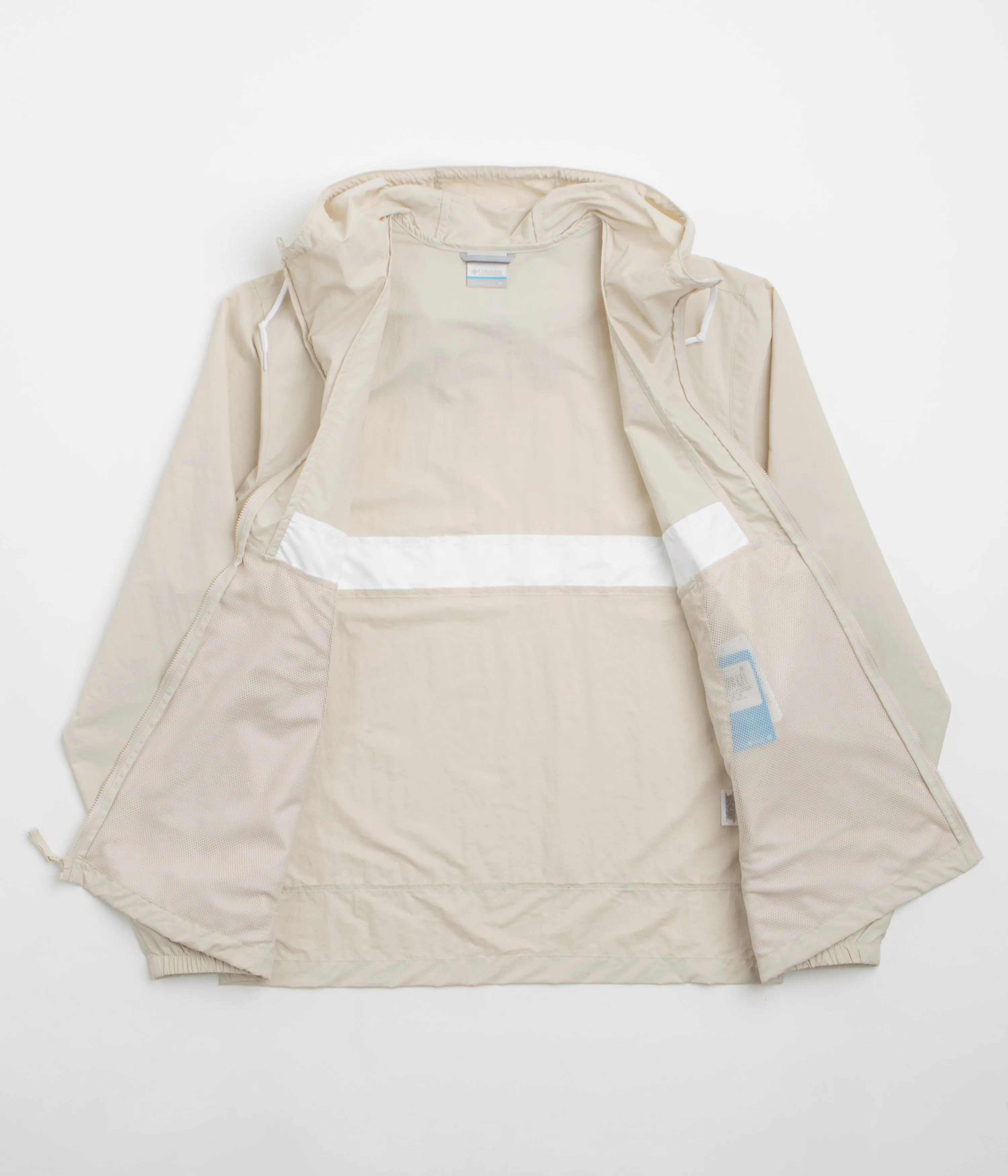 Columbia Spire Valley Hooded Windbreaker Jacket - Dark Stone / White