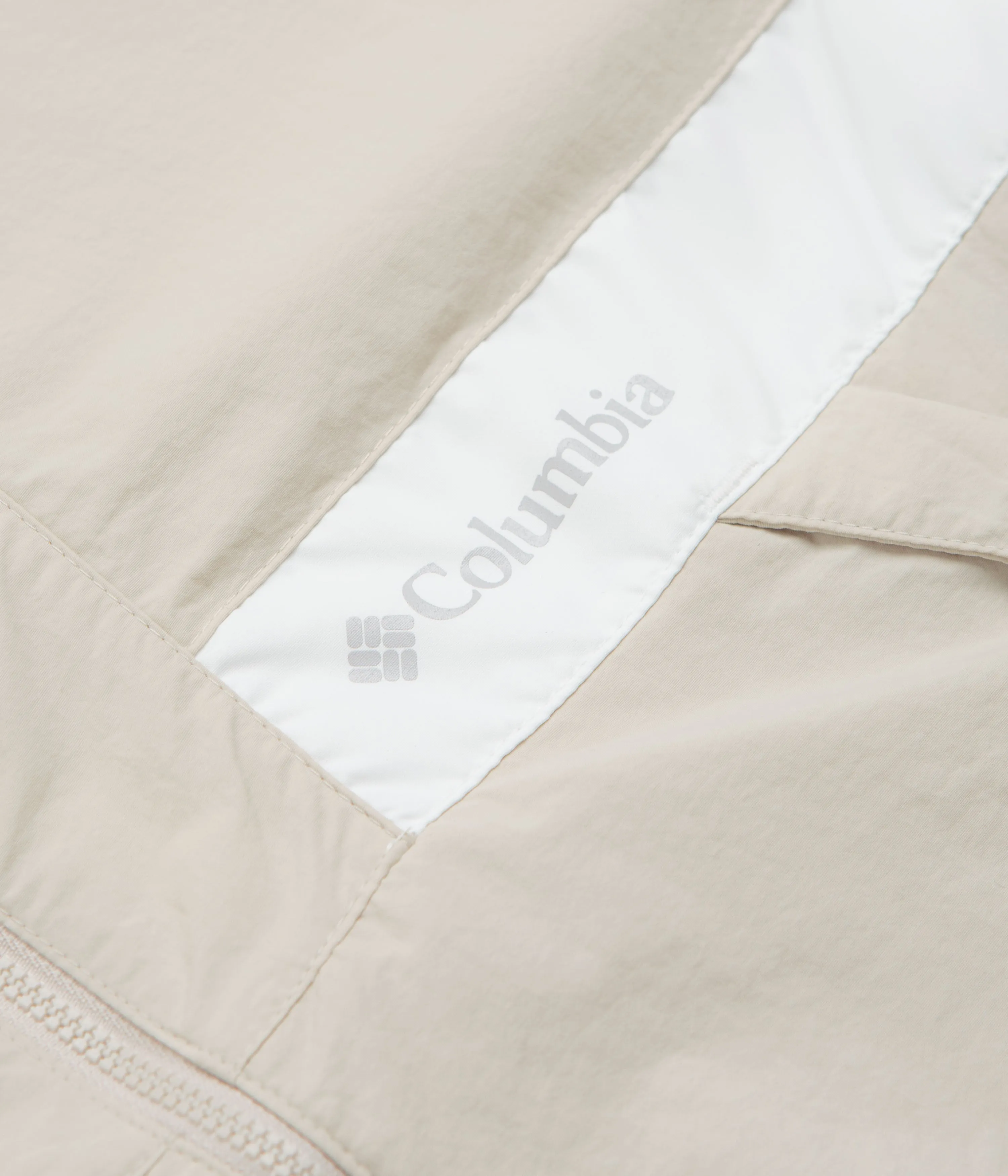 Columbia Spire Valley Hooded Windbreaker Jacket - Dark Stone / White