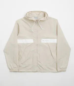 Columbia Spire Valley Hooded Windbreaker Jacket - Dark Stone / White