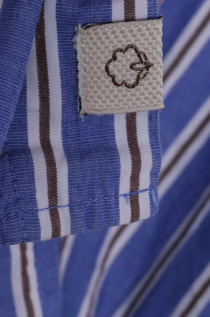 Cotton Traders Mens XL Casual Shirt Button Down Collar Striped