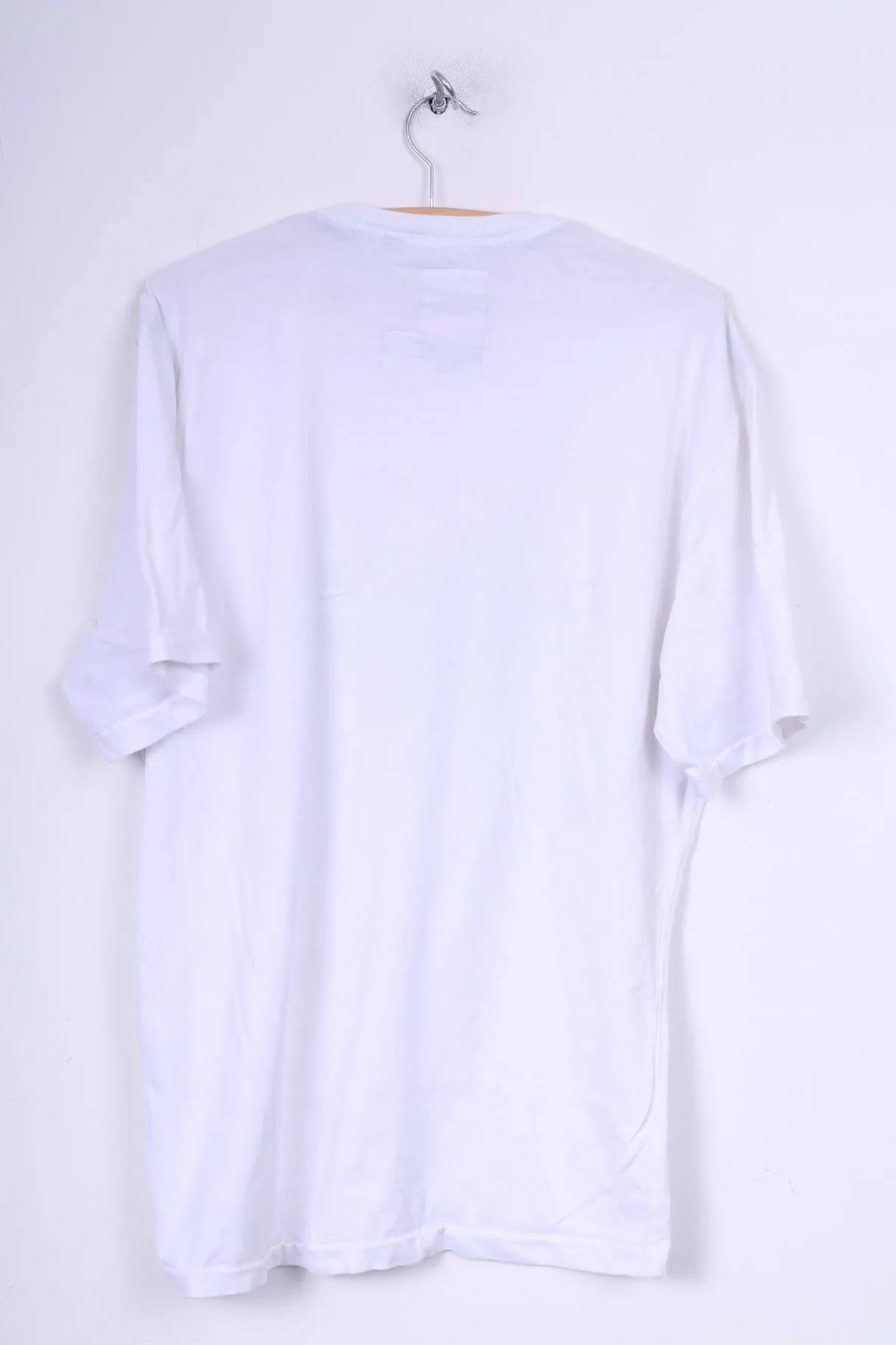 Cottonfield Casual Mens XL T-Shirt White Crew Neck Board Club Cotton Scandinavian Quality