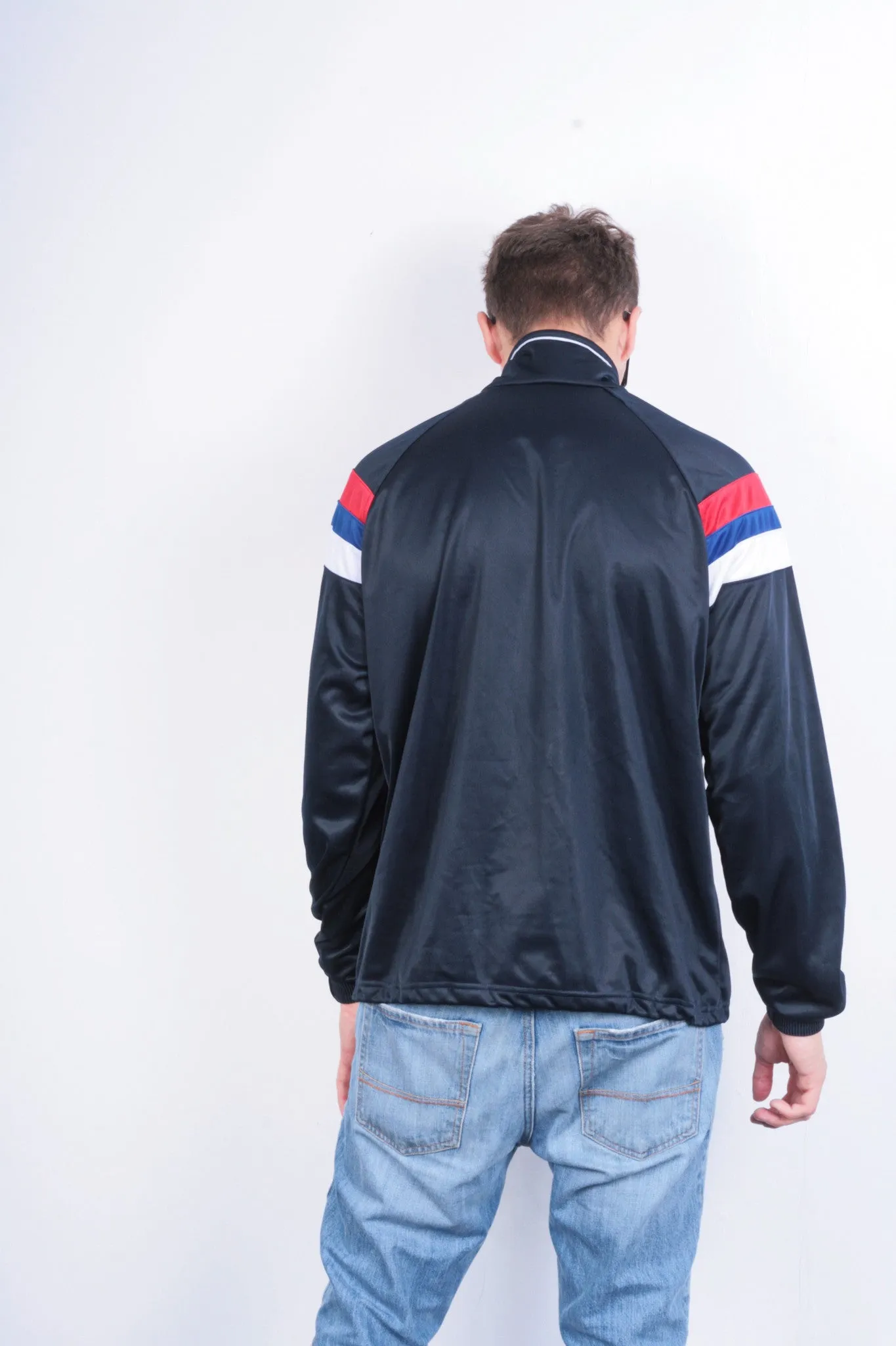 Danuta Mens XL Jacket Tracksuit Top Full Zipper Blue Sport