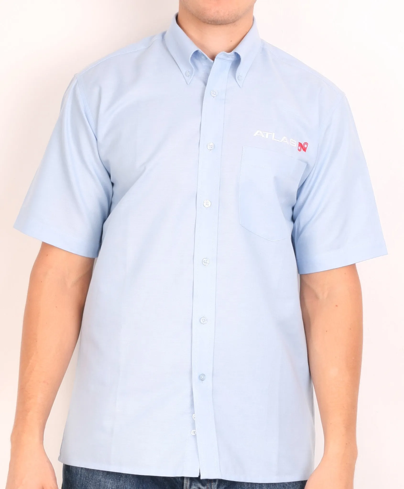 Dickies Mens 15.5/39 L/XL Casual Shirt Blue Short Sleeve Summer Cotton