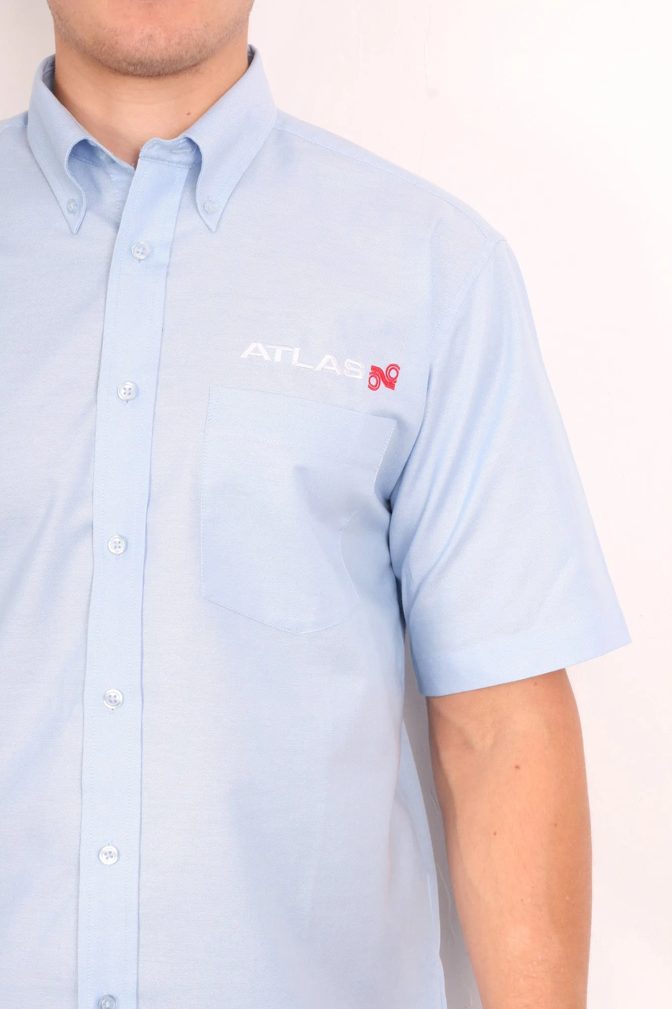 Dickies Mens 15.5/39 L/XL Casual Shirt Blue Short Sleeve Summer Cotton