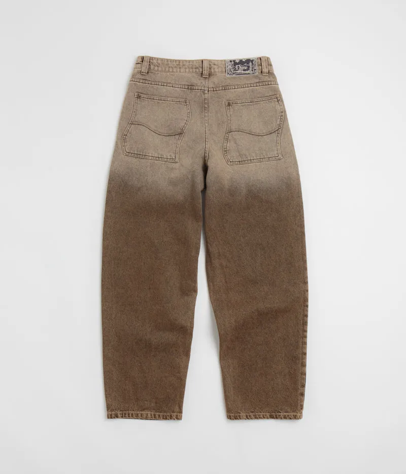 Dime Classic Baggy Jeans - Dipped Sandblasted Brown