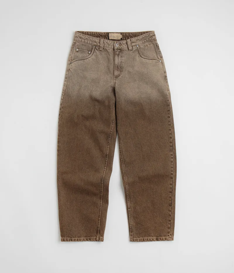 Dime Classic Baggy Jeans - Dipped Sandblasted Brown