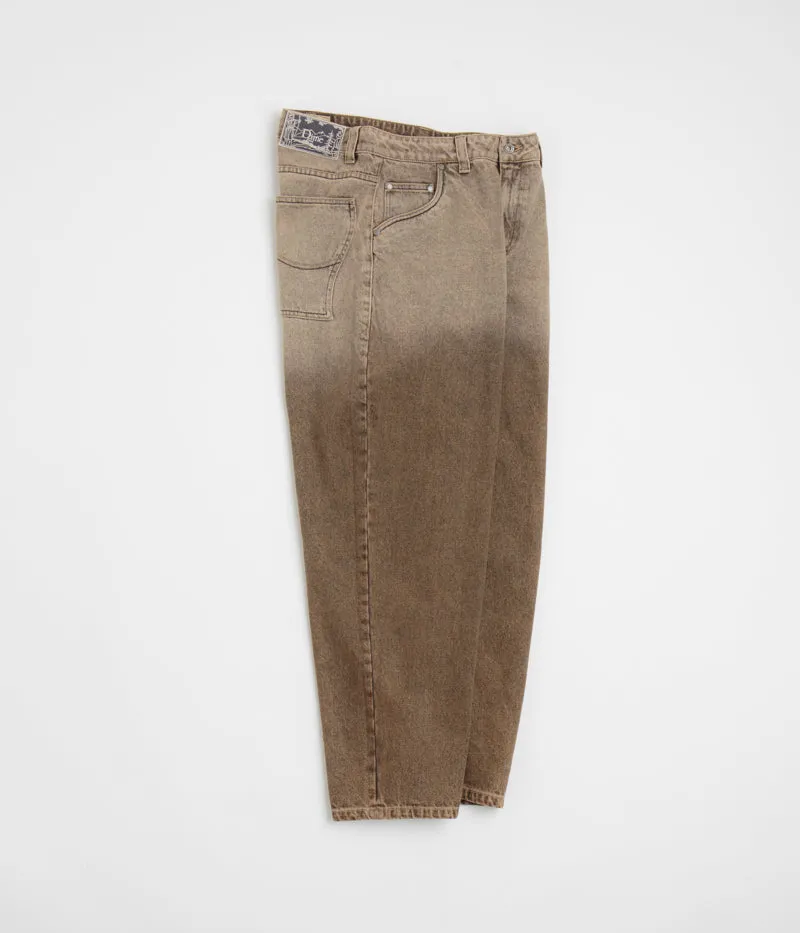 Dime Classic Baggy Jeans - Dipped Sandblasted Brown