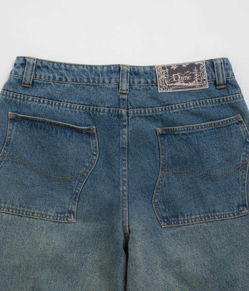 Dime Classic Baggy Jeans - Dipped Sandblasted Indigo