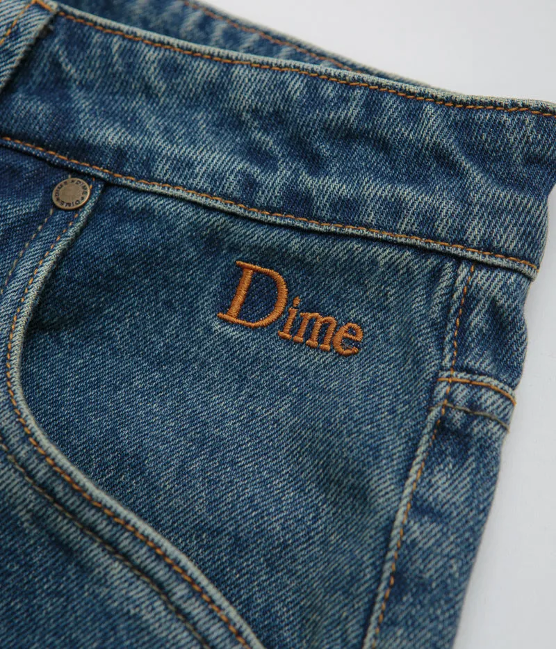 Dime Classic Baggy Jeans - Dipped Sandblasted Indigo