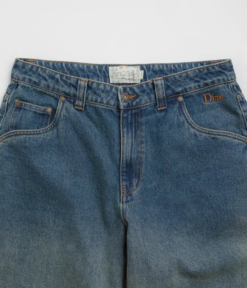 Dime Classic Baggy Jeans - Dipped Sandblasted Indigo