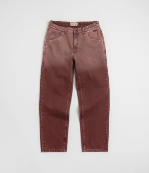 Dime Classic Relaxed Jeans - Dipped Sandblasted Burgundy