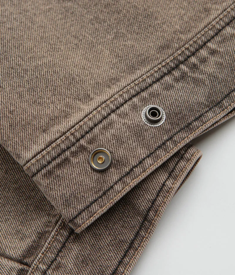 Dime Denim Jacket - Dipped Sandblasted Brown