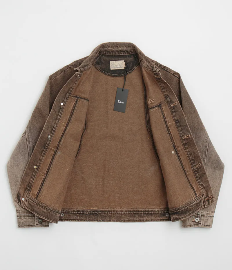 Dime Denim Jacket - Dipped Sandblasted Brown