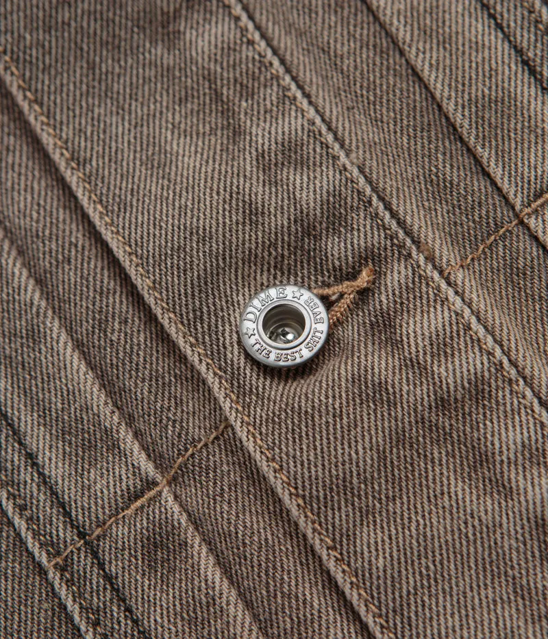 Dime Denim Jacket - Dipped Sandblasted Brown
