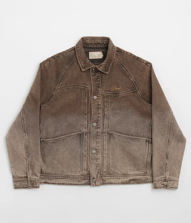 Dime Denim Jacket - Dipped Sandblasted Brown