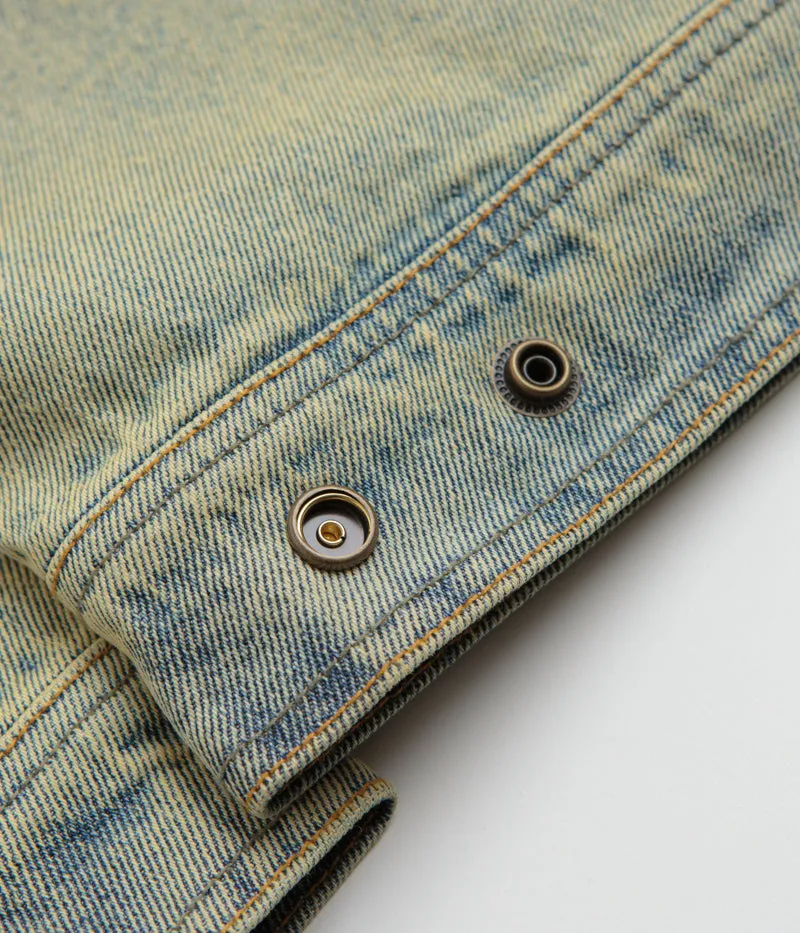 Dime Denim Jacket - Dipped Sandblasted Indigo