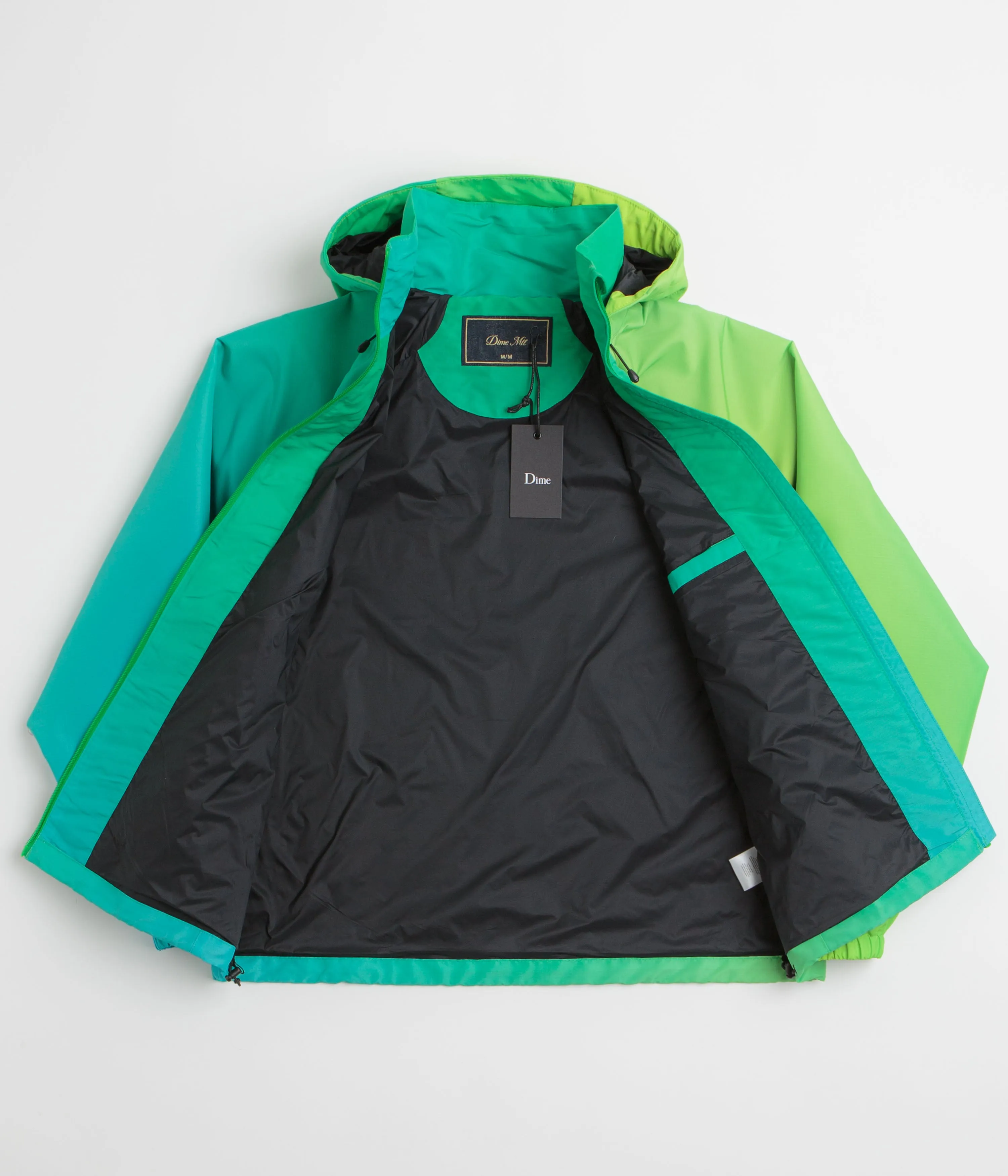 Dime Gradient Windbreaker Jacket - Green