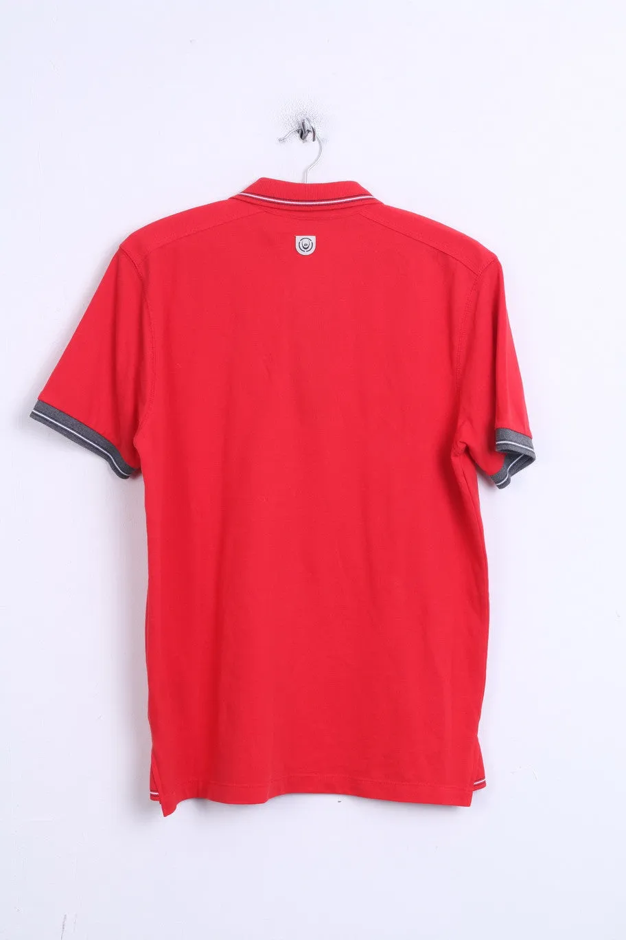 Duck and Cover Mens L Polo Shirt Red Cotton Sport