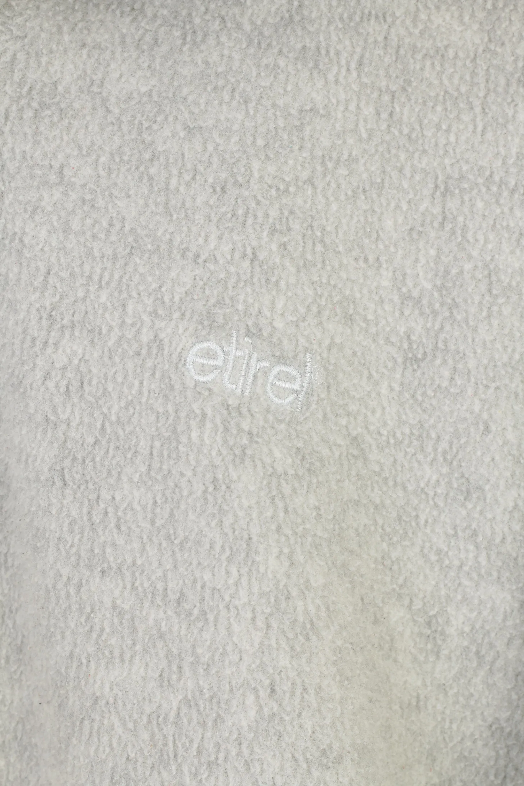 Etirel  Men M Sweatshirt Gray Pullover Zip Neck Fleece Sport Collar Vintage Top