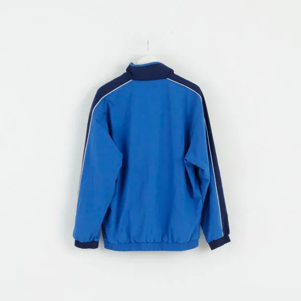 Etirel Mens 52 L Jacket Blue Full Zipper Bomber Made in Italy Activewear Top