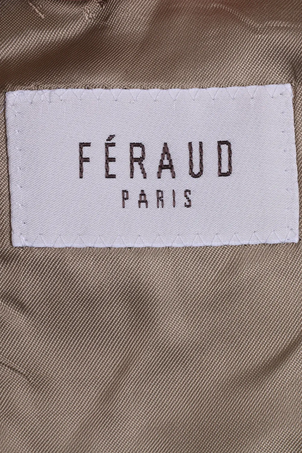 Feraud Mens 98 M Jacket Brown Wool Herringbone Single Breasted Blazer