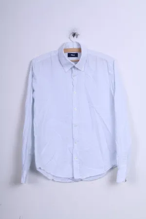 FILA Mens M Casual Shirt Long Sleeve Button Down Collar