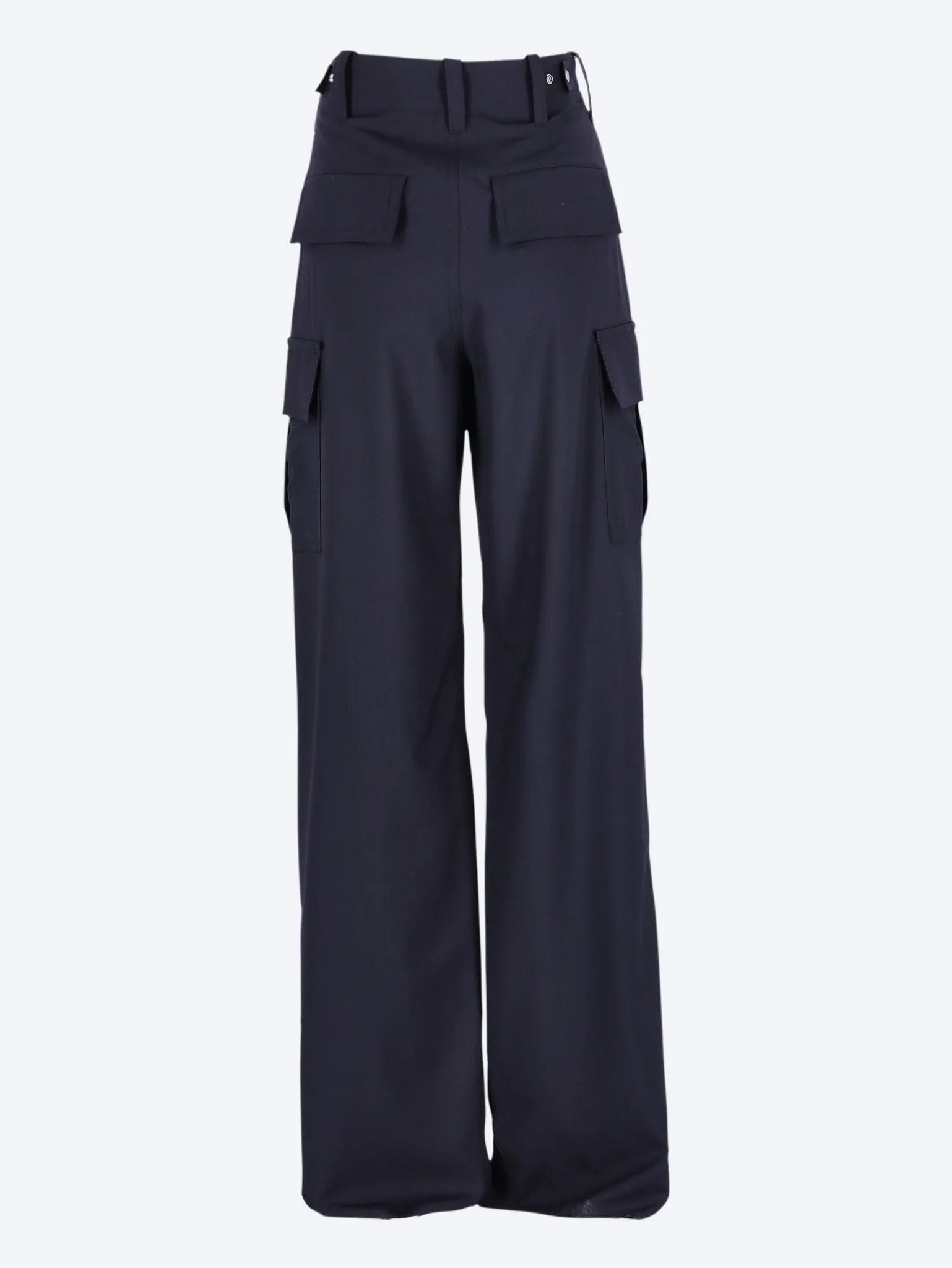 Fine wool cargo pants