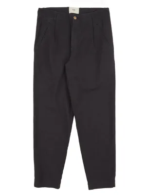Folk Lean Assembly Pant in Soft Black Linen