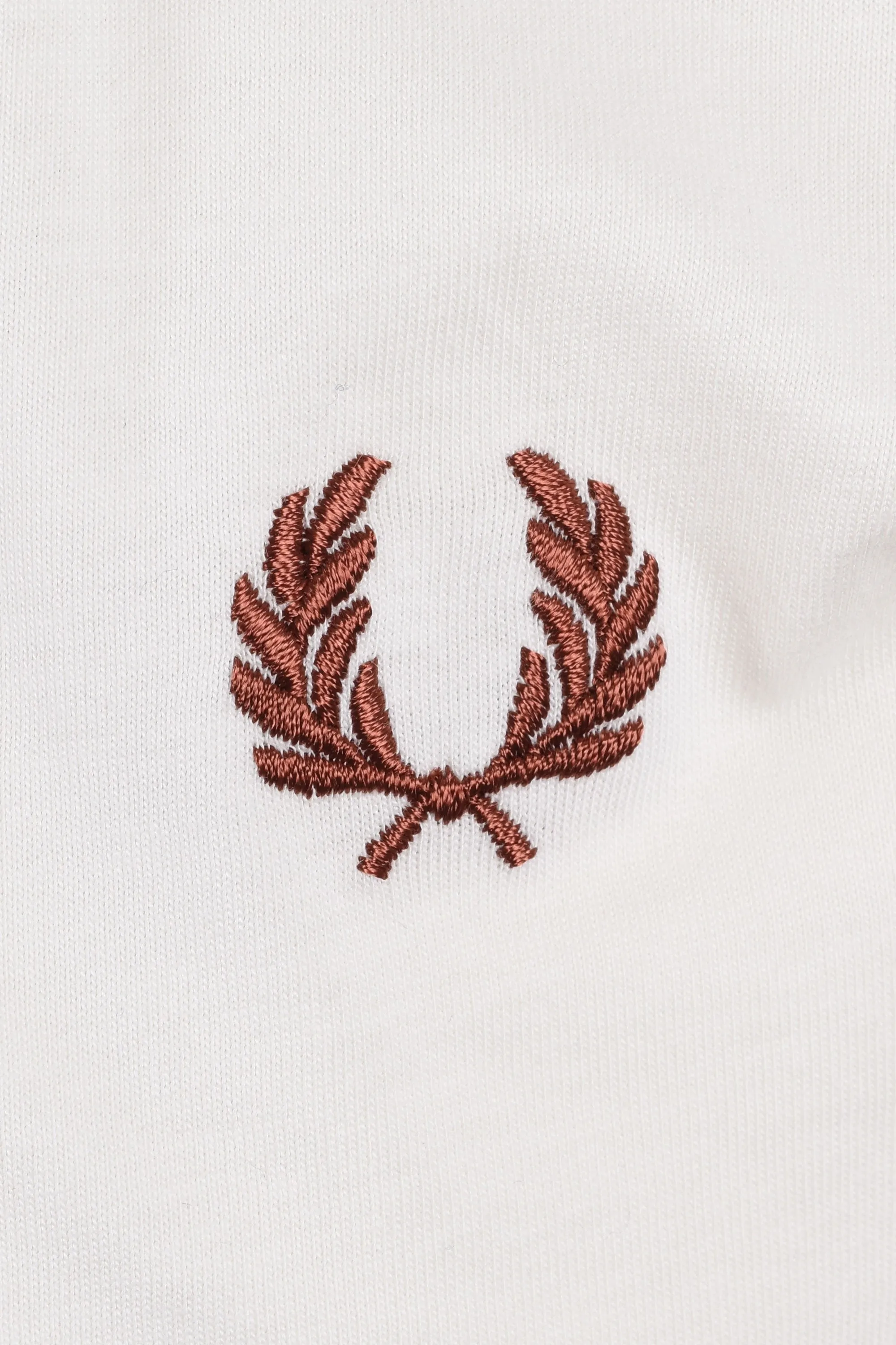 Fred Perry Twin Tipped T-shirt Ecru/Silver Blue/Cinnamon