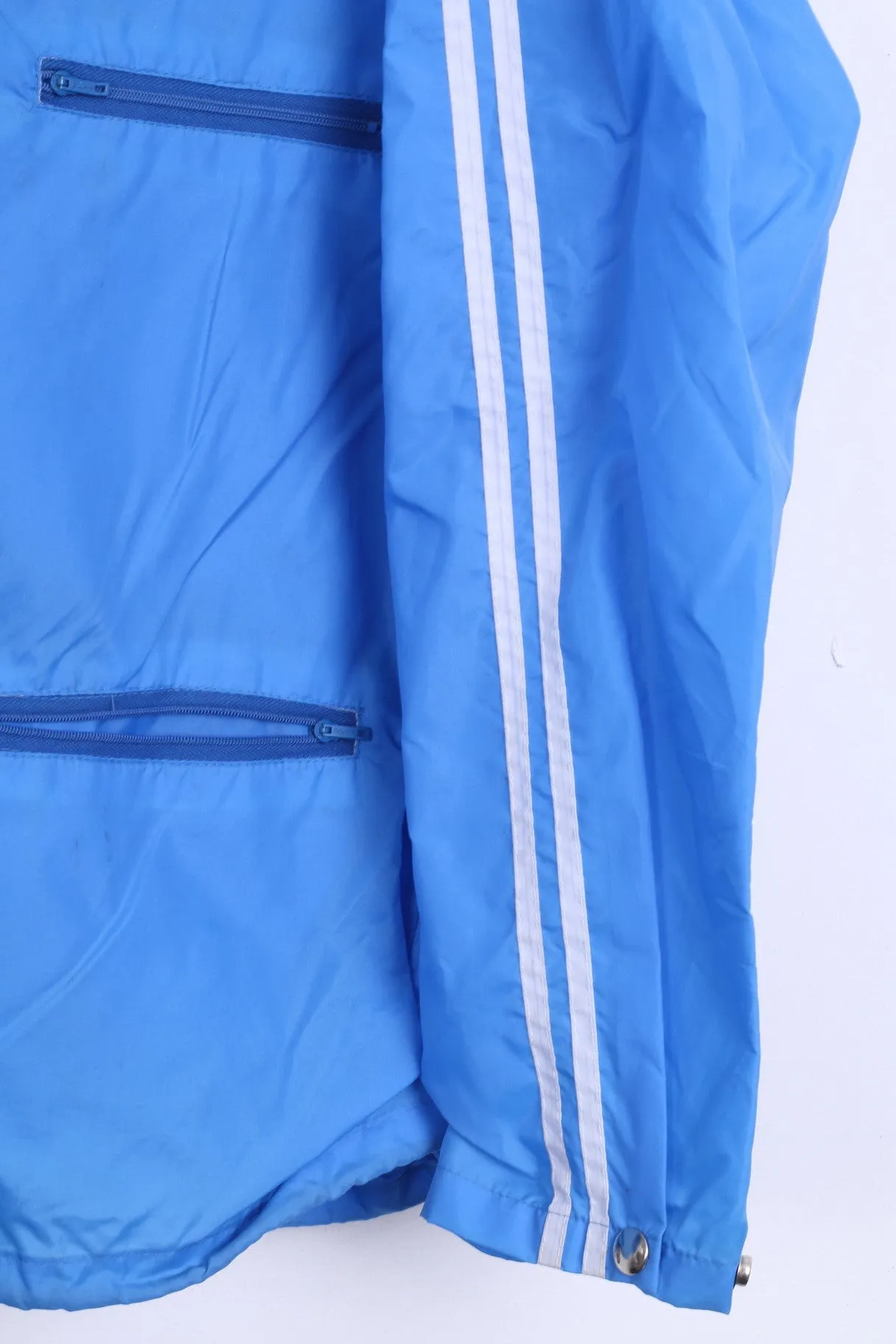 Freetime Mens 48 M Jacket Blue Nylon Waterproof Hood