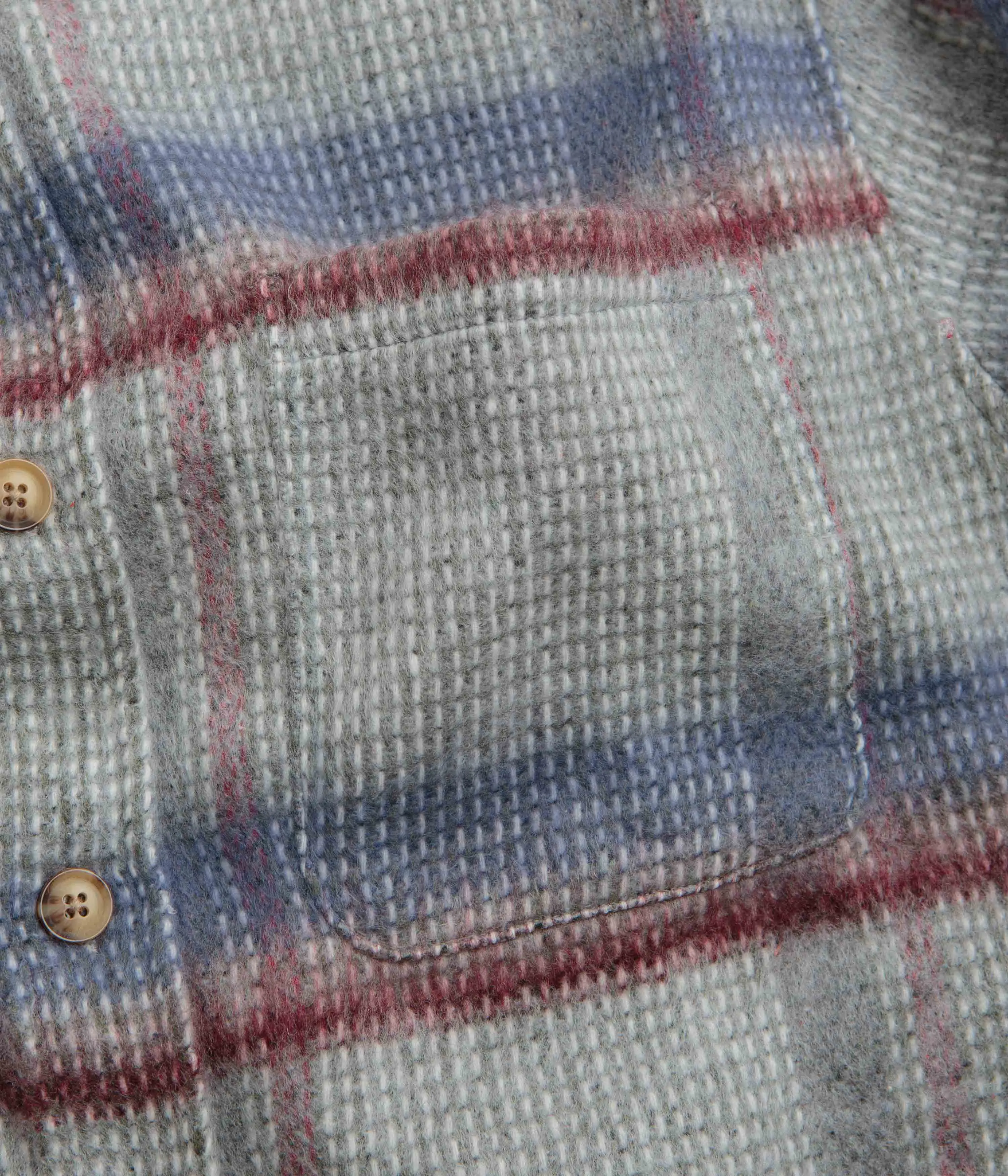 Fucking Awesome Oversized Flannel Shirt - Grey / Blue