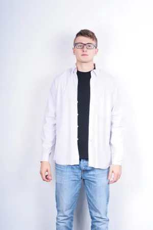 Gant Mens M Casual Shirt Striped White Cotton Liberty Bell Poplin Regular Fit